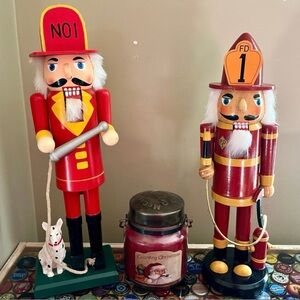 2pc Firemen Nutcrackers